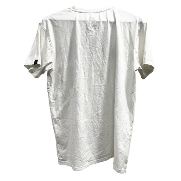 Bleecker & Mercer ALWAYS LIT puff patch logo tee woman’s sz L - Picture 2 of 7